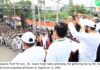 Haryana Chief Minister Sh. Nayab Singh Saini flagging off the Half Marathon organised at Rewari on September 6, 2026.